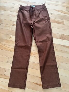 Marie Claire boutique Brown Straight-Leg Pants size 7